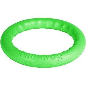 Игрушка PitchDog 30 Любимая игрушка игровое кольцо для аппортировки зеленое для собак 28см