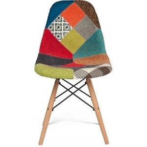 Стул TetChair Secret De Maison CINDY SOFT (EAMES) (mod. 023) дерево береза/металл/мягкое сиденье/ткань мультицвет