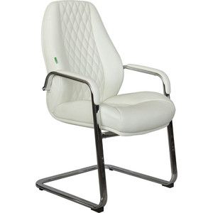Кресло Riva Chair RCH F385 натуральная кожа белый (6207)