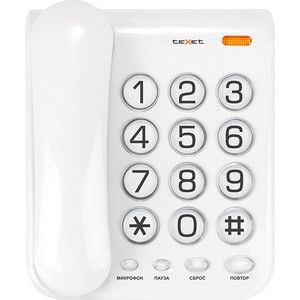 Проводной телефон TeXet TX-262 светло-серый