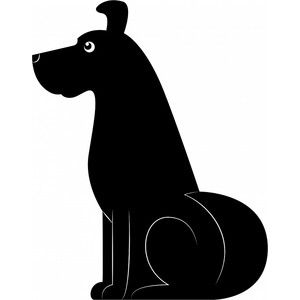 Грифельная магнитная доска Melompo "Собака", 29,7х21 см