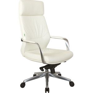 Кресло Riva Chair RCH А1815 натуральная кожа белый (6207)