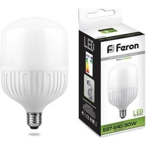 Лампа светодиодная Feron LB-65 25818 E27-E40 30W 4000K Цилиндр Матовая