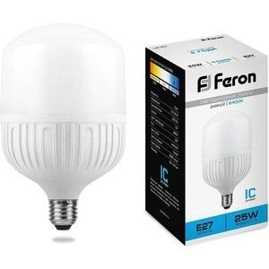 Лампа светодиодная Feron LB-65 25887 E27 25W 6400K Цилиндр Матовая