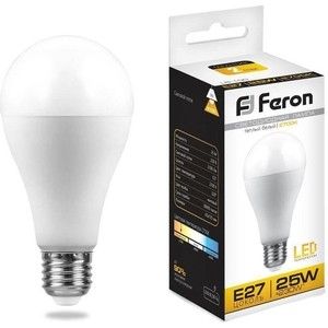 Лампа светодиодная Feron LB-100 25790 E27 25W 2700K Шар Матовая