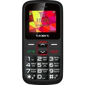 Мобильный телефон TeXet TM-B217 черный-красный