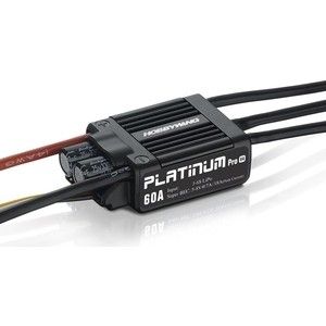 Бесколлекторный регулятор HobbyWing Platinum LV 60A V4 для авиа моделей - HW-PLATINUM-60A-V4