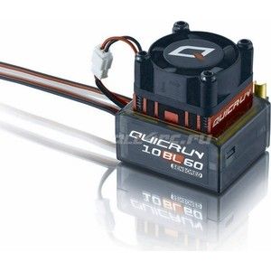 Бесколлекторный сенсорный регулятор HobbyWing QuicRun-10BL60 для автомоделей масштаба 1/10 красный - HW-QuicRun-10BL60