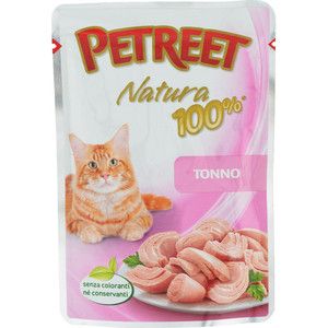 Паучи Petreet Natura Tuna тунец для кошек 85г