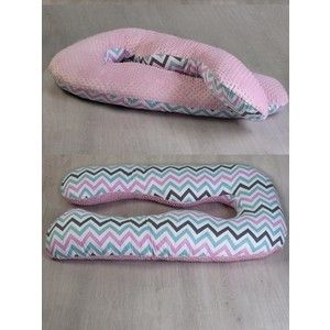 Подушка для беременных AmaroBaby Анатомическа 340х72 (Зигзаг розовый)