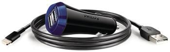 Автомобильное зарядное устройство+универсальный DATA кабель Philips DLP 2257 V + кабель