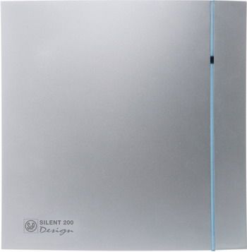 Вытяжной вентилятор Soler & Palau SILENT-200 CZ DESIGN-3C (серебро) 03-0103-131