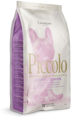 Сухой корм Piccolo GF Senior Light для пожилых собак мелких пород (1.5 кг, Цыпленок)