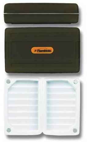 Коробка Flambeau Foam Fly Box Medium рыболовная пластиковая (11,5 х 7,6 х 3,2 см, Черный, белый)