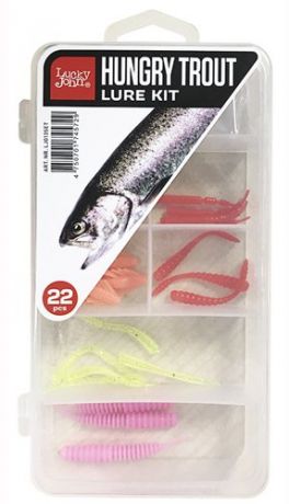 Комплект приманки и оснастки Lucky John Hungry Trout Set (19,5 x 10 x 3 см, )