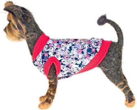Куртка Happy Puppy Медея для собак (L, Розовый, белый, фиолетовый)