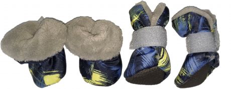 Ботиночки Osso Fashion на меху для собак (M, Синий)