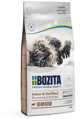 Сухой корм Bozita Indoor & Sterilized Grain free Reindeer для стерилизованных и малоподвижн кошек (10 кг, Олень)