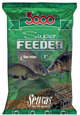 Прикормка Sensas 3000 Super Feeder River Black (1 кг)