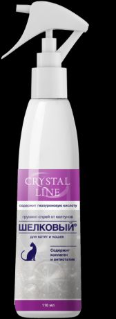 Груминг-спрей Апи-Сан Crystal Line Шелковый от колтунов для котят и кошек (110 мл)