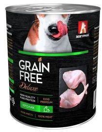 Консервы Зоогурман Grain Free Кролик для собак (100 г, Кролик)