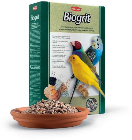 Био-песок Padovan Biogrit с витаминами и минералами для декоративных птиц (700 г)