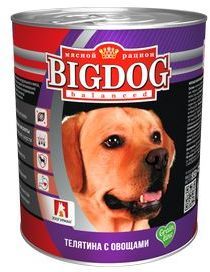 Консервы Зоогурман Big Dog Телятина с овощами для собак (850 г, Телятина с овощами)