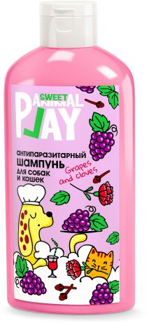 Шампунь Animal Play Sweet антипаразитарный для собак и кошек (300 мл, Виноград и Гвоздика)