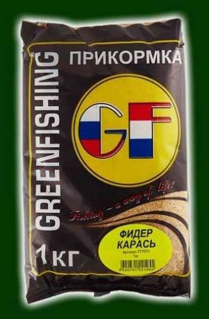 Прикормка Gf Фидер для ловли карася (1 кг, Ваниль + Кукуруза)