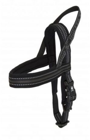 Шлейка Hurtta Padded Harness черная для собак (100 см, Черный)