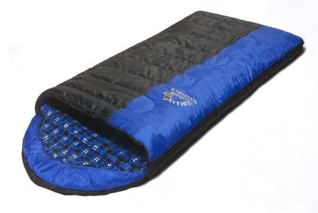 Спальный мешок Indiana Maxfort L-zip (195 x 35 x 90 см, Черно-синий)
