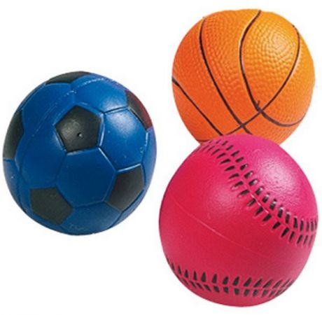 Игрушка Flamingo Мяч неоновый для собак (Ø 6 см, В заказе будет случайный цвет)
