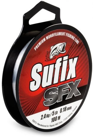 Леска Sufix Sfx прозрачная (100 м, 0,16 мм/ 2,2 кг)