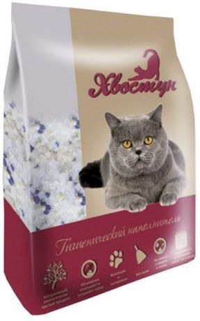 Наполнитель Хвостун силикагелевый для кошек (3,8 л (1,6 кг))