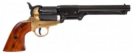 Револьвер Denix морского офицера США 1851г латунь (1083L)