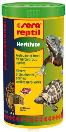 Корм Sera Reptil Professional Herbivor для рептилий (1 л, 330 г)
