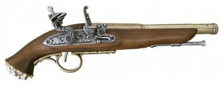 Пистолет Denix 1103 пиратский 18 век латунь (1103L)