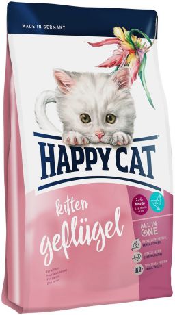 Сухой корм Happy Cat Supreme Kitten Geflugel для котят (4 кг, Птица)