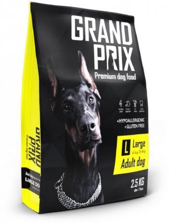 Сухой корм Grand Prix Large Adult курица для взрослых собак крупных пород (12 кг, Курица)