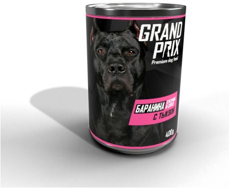 Консервированный корм Grand Prix аппетитные кусочки баранина с тыквой в соусе для собак (0,4 кг, Баранина)