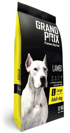 Сухой корм Grand Prix Large Adult с ягненком для взрослых собак крупных пород (12 кг, Ягненок)