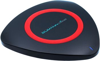 Беспроводное ЗУ Qumann QWC-01 Wireless Delta Qi Charger Black/Red ring 50511