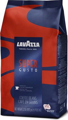 Кофе зерновой Lavazza Super Gusto UTZ Bag 1кг