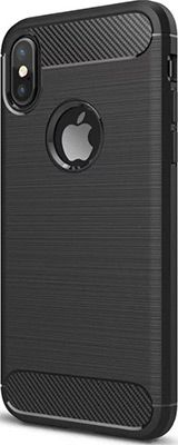 Чехол (клип-кейс) Eva для Apple iPhone X - Черный/Карбон (IP8A012B-X)