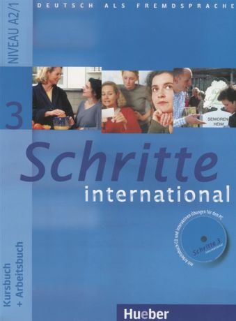 Roche J., Antoniadou C. Schritte 3 international Kursbuch Arbeitsbuch Niveau A2 1 CD