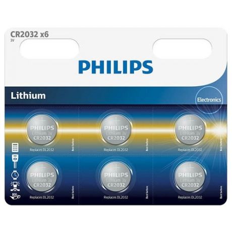 Батарейка Philips Lithium CR2032