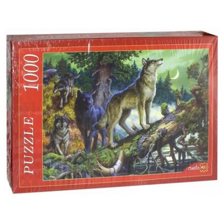 Пазл Рыжий кот Волки Ф1000-7818