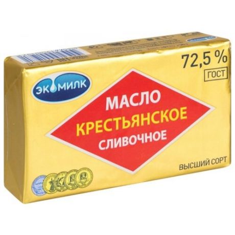 Экомилк Масло сливочное 72.5%