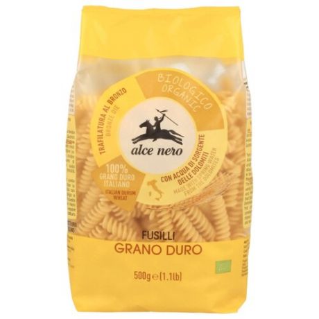 Alce Nero Макароны Fusilli 500 г