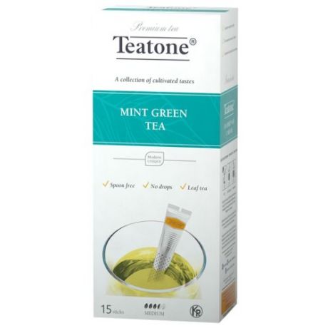 Чай зеленый Teatone Mint в стиках